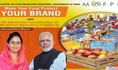 PM ફોર્મલાઇઝેશન એ માઇક્રો ફૂડ પ્રોસેસિંગ એન્ટરપ્રાઇઝ (પમીફમે) યોજના છે