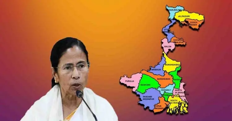 CENTRE NOTIFIES 10 DISTRICTS OF WEST BENGAL AS RED ZONE