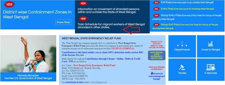 పశ్చిమ బెంగాల్ ప్రత్యేక రైలు షెడ్యూల్: వలస కార్మికులు 105 రైలు జాబితా