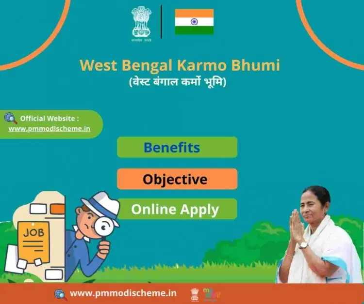 Register at the West Bengal Karmo Bhumi portal at karmabhumi.nltr.org