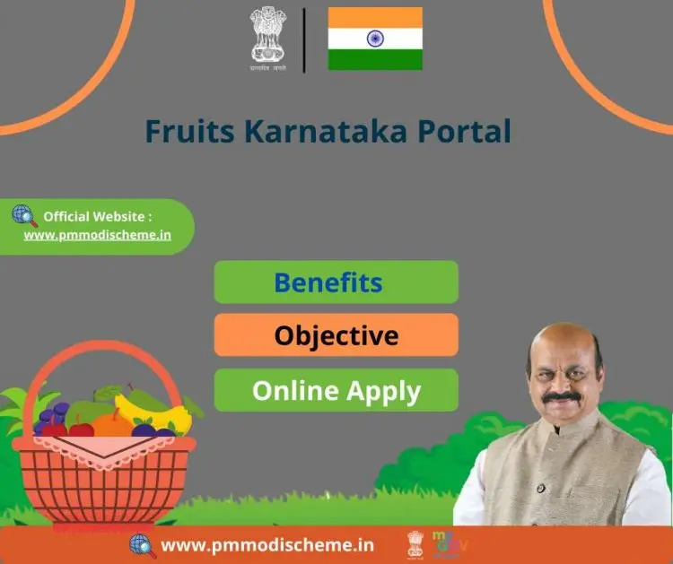 Visit fruits.karnataka.gov.in to register as a farmer and log in.