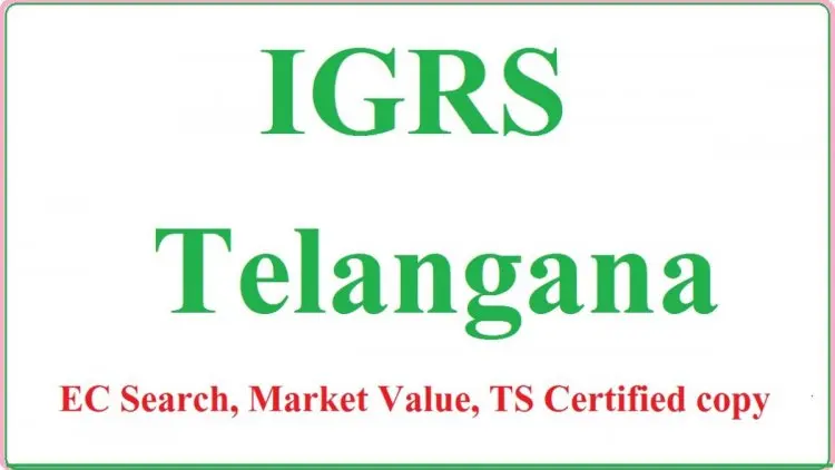 Online Encumbrance Certificate for IGRS Telangana Registration, Download