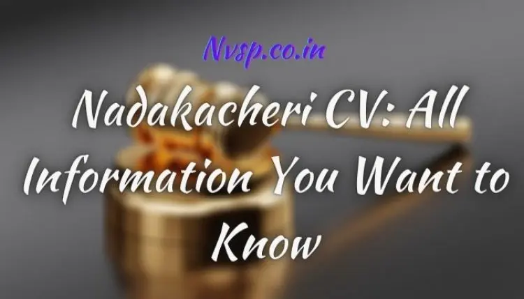 Nadakacheri CV: Apply for a certificate online! Download a certificate of caste and income.