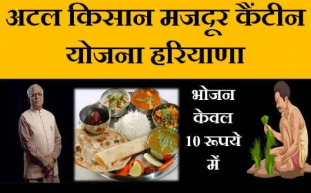 हरियाणा अटल किसान मजदूर कॅन्टीन योजना2023